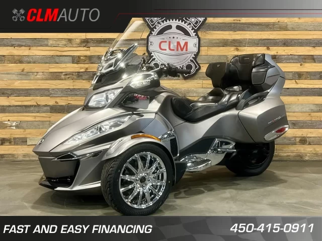 BRP CAN-AM SPYDER RT LIMITED SE-6 (SEMI-AUTOMATIQUE) + ROTAX 1330 cc ACE EFI + SEULEMENT 37938 KM + GPS ZUMO + ENSEMBLE CHROME  2014