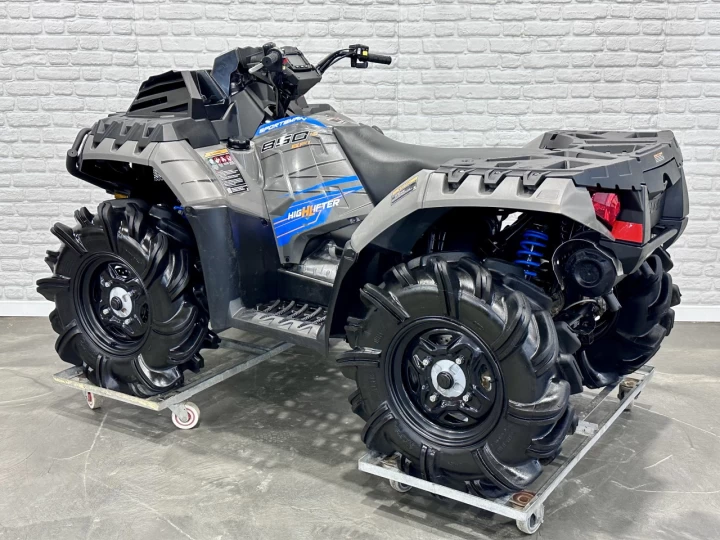 2023 POLARIS SPORTSMAN 850 EFI H.O ÉDITION HIGH LIFTER + 4WD + BAS KM 2490 KM + COULEURS RARE 
