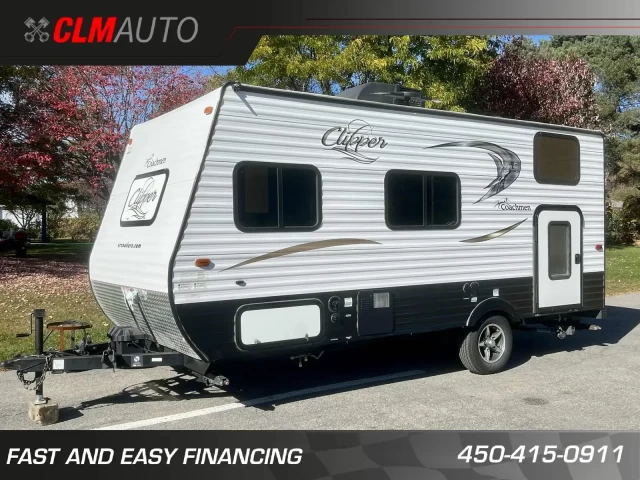 FOREST RIVER COACHMAN CLIPPER 17 BH + BUNK BEDS + COUCHE 5 PERSONNE + COULEUR MODERNE + CONDITION A1  2017