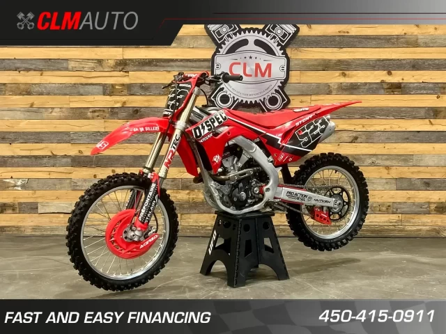 HONDA CRF 250R PGM-FI + 4 TEMPS + DEMARREUR ELECTRIQUE + 94 HR + LOOK INCROYABLE  2018
