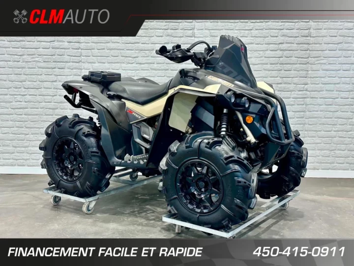 2022 BRP CAN-AM RENEGADE X-MR 650 EFI + 4WD + DPS + FOX + GORILLA 30'' + 2929 KM SEULEMENT + RARE & A1 