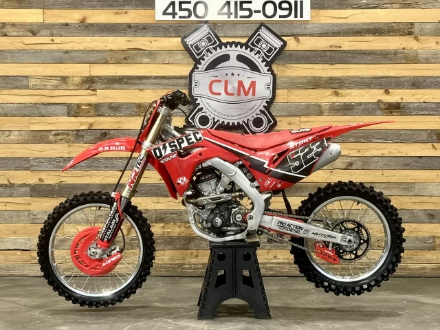 HONDA CRF 250R PGM-FI + 4 TEMPS + DEMARREUR ELECTRIQUE + 94 HR + LOOK INCROYABLE  2018