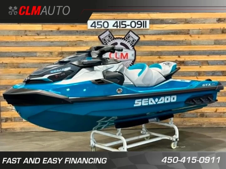 2025 BRP SEA-DOO GTX LIMITED 325 HP + IBR + VTS + IDF + AUDIO + ECRAN 10'' + 3 PASSAGGERS + SEULEMENT 4 HR + COULEUR RARE & A1 