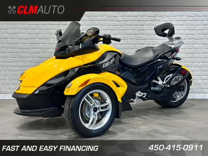 2008 BRP CAN-AM SPYDER RS ROADSTER SE-5 (SEMI-AUTOMATIQUE) + BAS KM SEULEMENT 30346 KM + DOSSIER PASSAGER + RARE & A1 