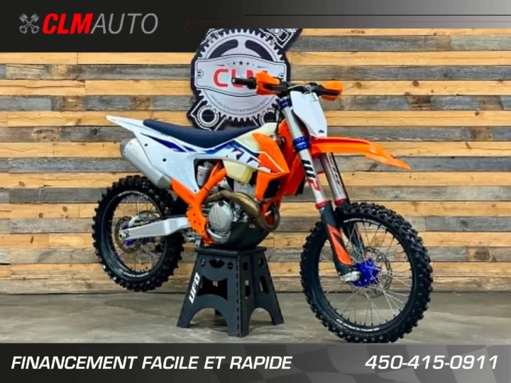 2022 KTM 350 XC-F EFI + 4 TEMPS + SEULEMENT 22 HR + BEAUCOUP D'OPTIONS $$$ INCLUSES + A1 