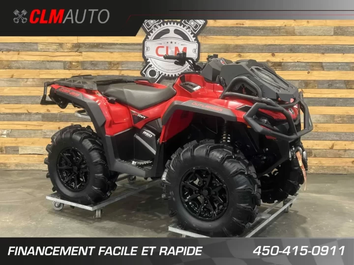 2024 BRP CAN-AM OUTLANDER X-MR 850 EFI + 4X4 + DPS + SEULEMENT 436 KM / 36 HR + CONDITION A1 