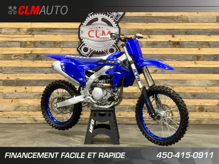 2023 YAMAHA YZ 450F EFI + 4 TEMPS + SEULEMENT 17 HR + MX-ENDURO-SNOWBIKE + CONDITION A1 
