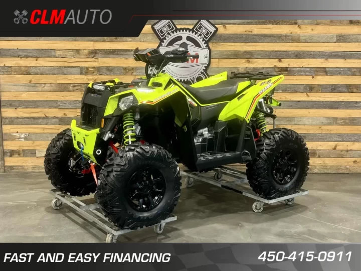 2024 POLARIS SCRAMBLER XP 1000 VERSION ''S'' + 4X4 + EPS + SEULEMENT 338 KM + GARANTIE OCT 2028 + RARE & IMPECCABLE A1 