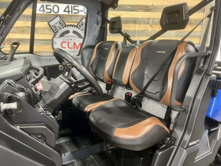 2021 BRP CAN-AM DEFENDER CAB HD-10 LIMITED + 4X4 + D.P.S + 3985 KM SEULEMENT + TOUTE ÉQUIPÉE + RARE & IMPECCABLE A1 