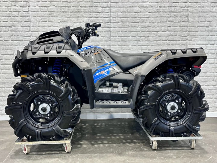 2023 POLARIS SPORTSMAN 850 EFI H.O ÉDITION HIGH LIFTER + 4WD + BAS KM 2490 KM + COULEURS RARE 