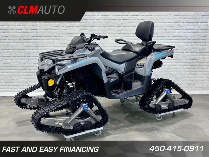 2021 BRP CAN-AM OUTLANDER MAX 450 EFI + DPS + 4WD + 945 KM + VRAI VTT 2 PASSAGERS LÉGALE EN SENTIER FÉDÉRÉE + RARE & A1 