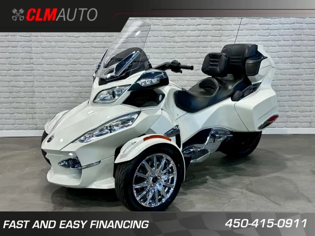 BRP CAN-AM SPYDER RT LIMITED SE-5 (SEMI-AUTOMATIQUE + ENSEMBLE CHROME + DOSSIER + 43092 KM + RARE & A1  2013