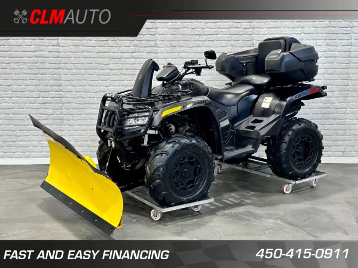 2015 ARCTIC CAT MUD PRO 1000 EFI LIMITED + 4WD + EPS + SEULEMENT 2871 KM + PELLE A NEIGE + 2 PASSAGERS + RARE & A1 