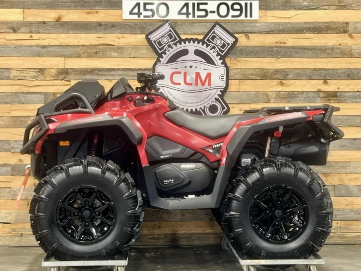 2024 BRP CAN-AM OUTLANDER X-MR 850 EFI + 4X4 + DPS + SEULEMENT 436 KM / 36 HR + CONDITION A1 