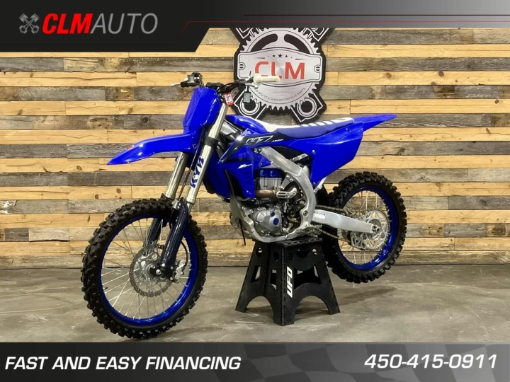 2023 YAMAHA YZ 450F EFI + 4 TEMPS + SEULEMENT 17 HR + MX-ENDURO-SNOWBIKE + CONDITION A1 