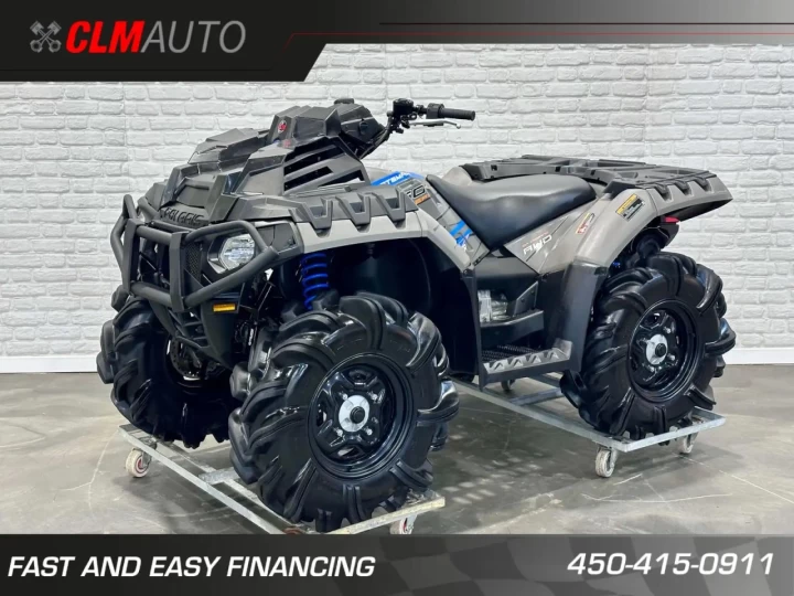2023 POLARIS SPORTSMAN 850 EFI H.O ÉDITION HIGH LIFTER + 4WD + BAS KM 2490 KM + COULEURS RARE 