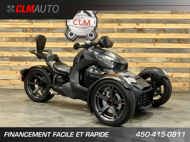 2022 BRP CAN-AM RYKER SPORT 900 ACE EFI + SEULEMENT 8724 KM + ENSEMBLE CARBON + BANC PASSAGER + MUFFLLER + A1 
