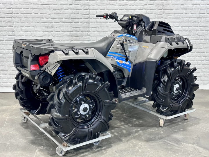 2023 POLARIS SPORTSMAN 850 EFI H.O ÉDITION HIGH LIFTER + 4WD + BAS KM 2490 KM + COULEURS RARE 