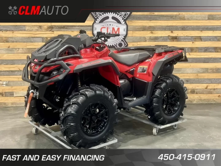 2024 BRP CAN-AM OUTLANDER X-MR 850 EFI + 4X4 + DPS + SEULEMENT 436 KM / 36 HR + CONDITION A1 