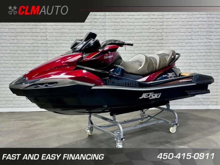 2026 KAWASAKI JET SKI ULTRA 310 LX +JETSOUND AUDIO + SEULEMENT 11 HR + 3 PASSAGERS + TOILE + RARE & A1 