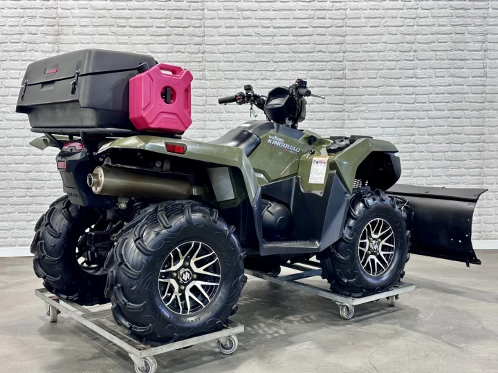 2023 SUZUKI KING QUAD 750 AXI + 4WD + EPS + SEULEMENT 1257 KM + BIEN ÉQUIPÉE + RARE & A1 
