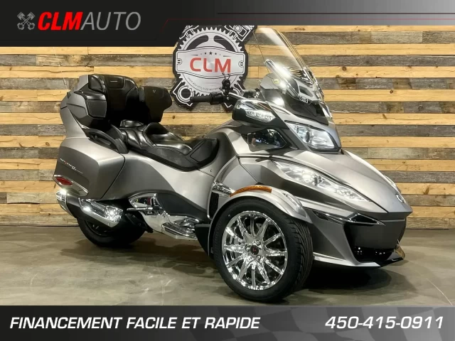 BRP CAN-AM SPYDER RT LIMITED SE-6 (SEMI-AUTOMATIQUE) + ROTAX 1330 cc ACE EFI + SEULEMENT 37938 KM + GPS ZUMO + ENSEMBLE CHROME  2014