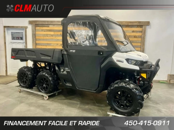 2022 BRP CAN-AM DEFENDER HD-10 + DPS + 6X6 + SEULEMENT 2556 KM + ULTRA RARE & A1 