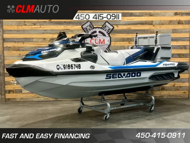 BRP SEA-DOO FISHPRO EDITION SPORT 170 H.P + IBR + VTS + IDF + GPS + AUDIO PREMIUM + COOLER/VIVIER LINQ  2024