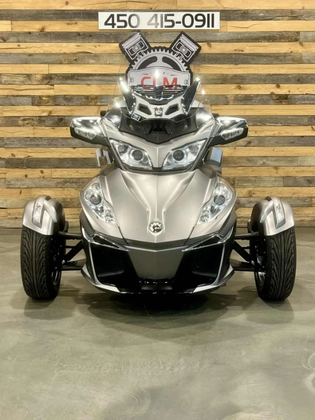 BRP CAN-AM SPYDER RT LIMITED SE-6 (SEMI-AUTOMATIQUE) + ROTAX 1330 cc ACE EFI + SEULEMENT 37938 KM + GPS ZUMO + ENSEMBLE CHROME  2014