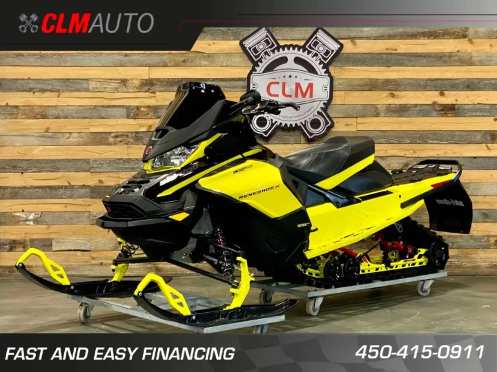 2021 BRP SKI-DOO RENEGADE X 900 ACE EFI TURBO ITC 137'' + REV GEN4 + RAS X + SEULEMENT 7937 KM + RARE & A1 