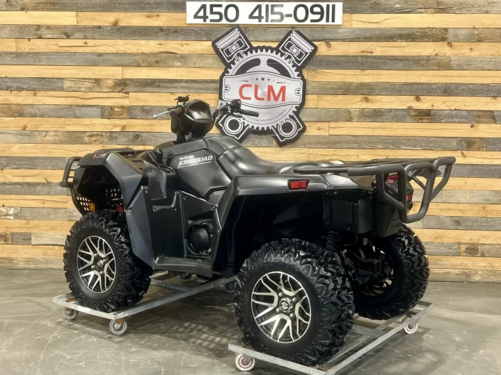2019 SUZUKI KING QUAND AXI + 4X4 + EPS + 6758 KM + NOIR SATIN + RARE & A1 