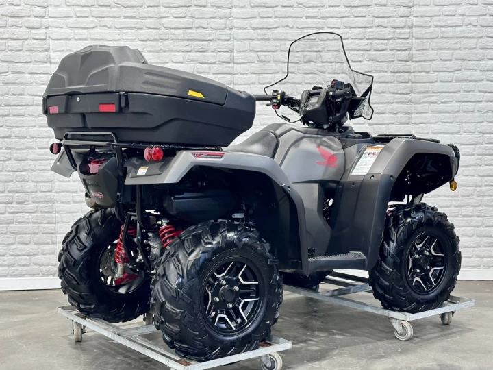 2019 HONDA TRX FOREMAN RUBICON 500 DELUXE + 4WD + POWER STEERING + SEULEMENT 790 KM + IMPECCABLE & RARE 