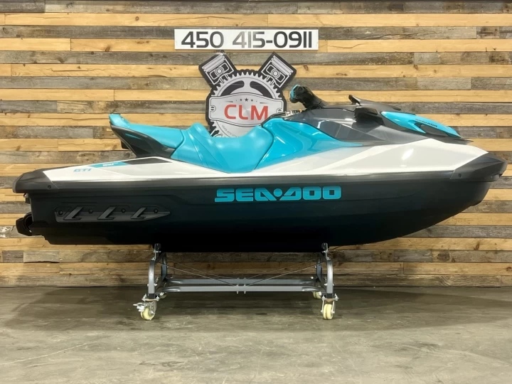 2020 BRP SEA-DOO GTI 130 H.P + I.B.R + 3 PASSAGERS + SEULEMENT 27 HR + RARE & A1 