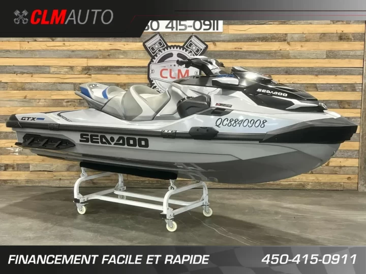 2021 BRP SEA-DOO GTX LIMITED 300 HP + IBR + VTS + IDF + AUDIO PREMIUM + SEULEMENT 35 HR + 3 PASSAGERS + CONDITION A1 