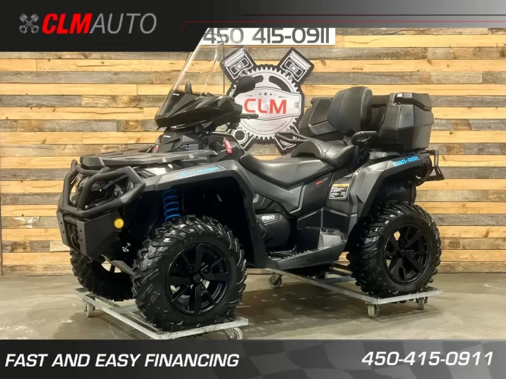 2021 BRP CAN-AM OUTLANDER MAX XT 650 EFI + 4X4 + DPS + VRAI VTT 2 PLACES LEGALE EN SENTIER + 6479 KM + RARE 