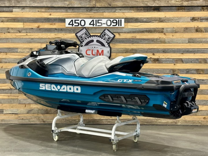 2025 BRP SEA-DOO GTX LIMITED 325 HP + IBR + VTS + IDF + AUDIO + ECRAN 10'' + 3 PASSAGGERS + SEULEMENT 4 HR + COULEUR RARE & A1 
