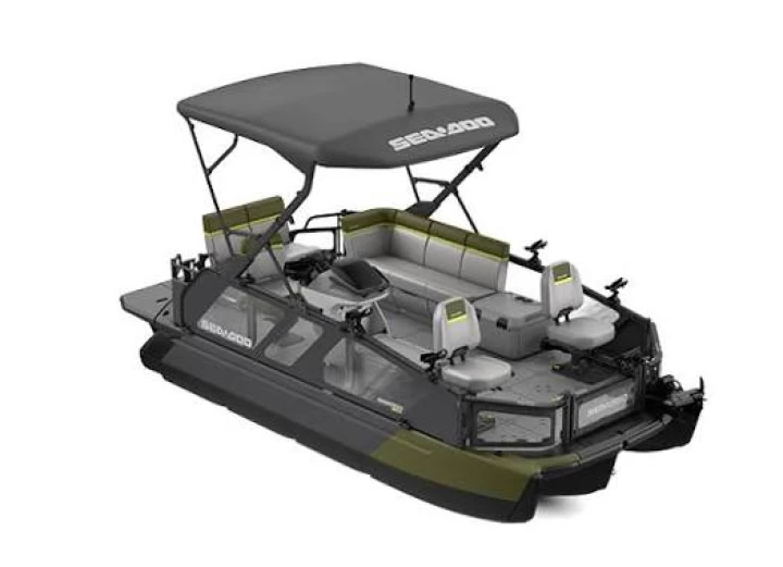 2025 BRP SEA-DOO SWITCH 18' EDITION FISH 170 H.P + IBR + IDF + AUDIO + GPS + TOIT BIMINI + REMORQUE + SEULEMENT 4 HR 