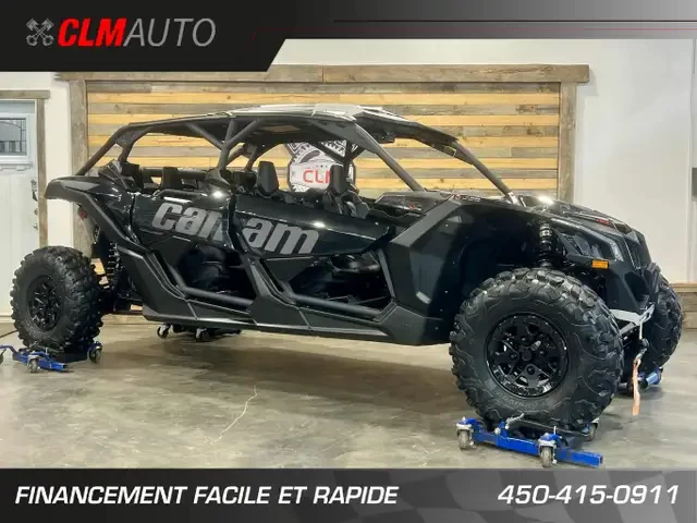 BRP CAN-AM MAVERICK MAX X3 X-DS TURBO RR 200 HP + DPS + 4X4 + 4 PASSAGERS + SEULEMENT 2857 KM  2024