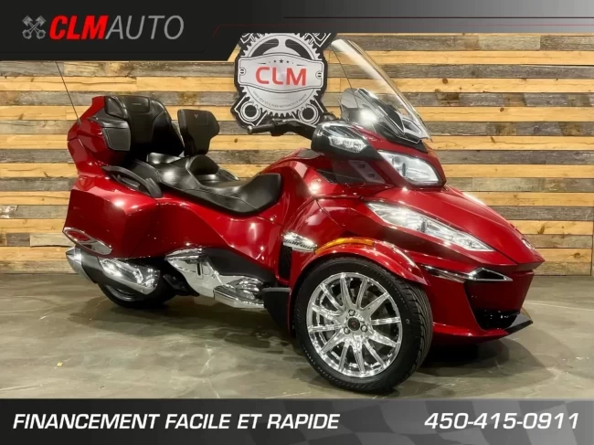 BRP CAN-AM SPYDER RT LIMITED SE-6 (SEMI-AUTOMATIQUE) + ROTAX 1330 cc ACE + SEULEMENT 41302 KM + TOUTE ÉQUPÉE - 2015