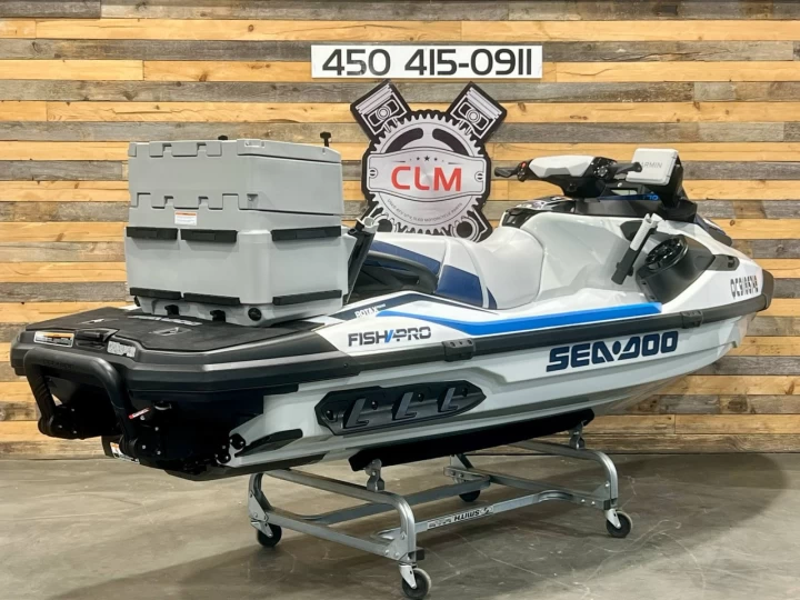 2024 BRP SEA-DOO FISHPRO EDITION SPORT 170 H.P + IBR + VTS + IDF + GPS + AUDIO PREMIUM + COOLER/VIVIER LINQ 