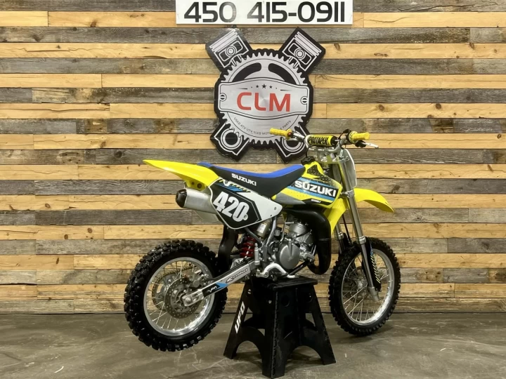 2021 SUZUKI RM 85 + 2 TEMPS  + ROUE 17'' & 14''+ MX-MOTOCROSS + RARE & CONDITION A1 
