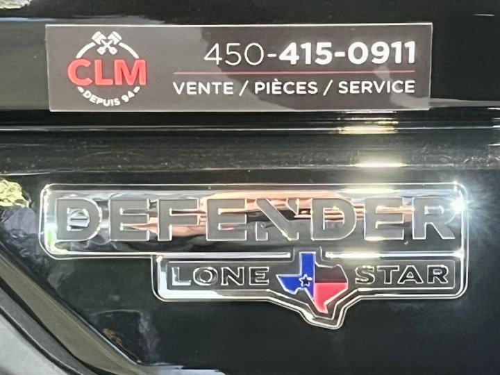 2024 BRP CAN-AM DEFENDER MAX CREW HD-10 ÉDITION LONE STAR + 4WD + DPS + SEULEMENT 10 KM + 6 PASSAGERS + RARE & COMME NEUF 