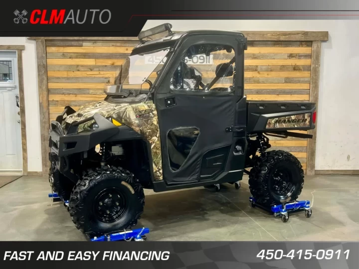 2017 POLARIS RANGER XP 1000 EFI + EDITION LIMITÉE HUNTER + 4X4 + E.P.S + SEULEMENT 4629 KM 