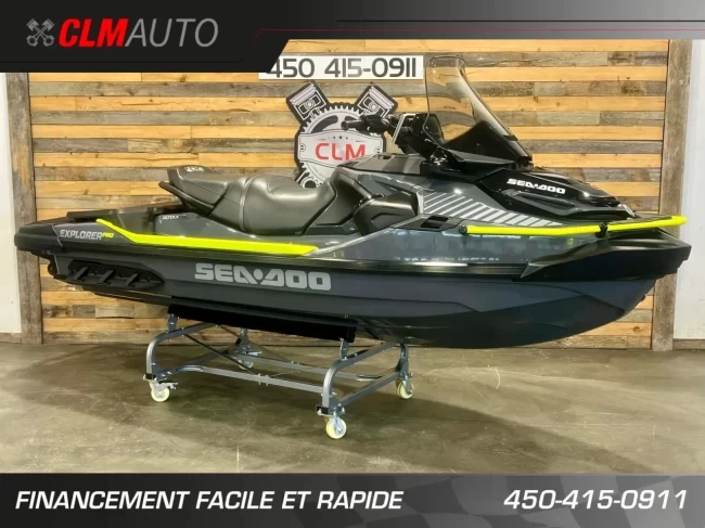 BRP SEA-DOO EXPLORER PRO 170 H.P + IBR + VTS + IDF + AUDIO PREMIUM + GPS + FISH FINDER + PARE BRISE + 3 PASSAGERS - 2023