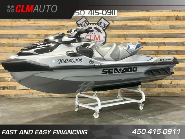 BRP SEA-DOO GTX LIMITED 300 HP + IBR + VTS + IDF + AUDIO PREMIUM + SEULEMENT 35 HR + 3 PASSAGERS + CONDITION A1  2021