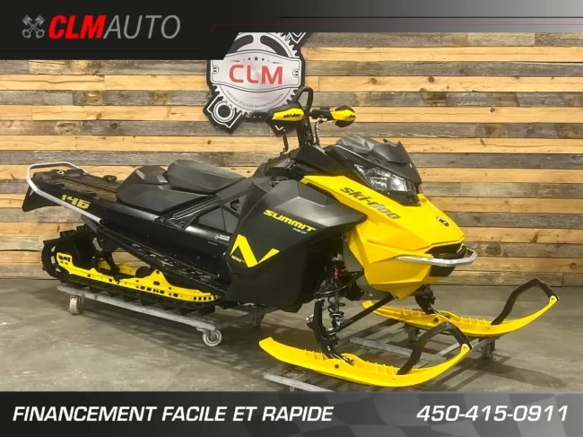 BRP SKI-DOO SUMMIT NEO+ PREMIUM 600 EFI 55 H.P 146'' + SEULEMENT 1035 KM + REV GEN4 + RARE & CONDITION A1 - 2023