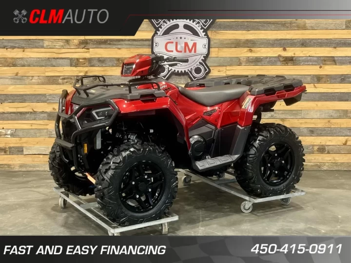 2023 POLARIS SPORTSMAN 570 EFI EDITION TRAIL + 4X4 + EPS + SEULEMENT 195 KM + TREUIL & PARE CHOC HD 
