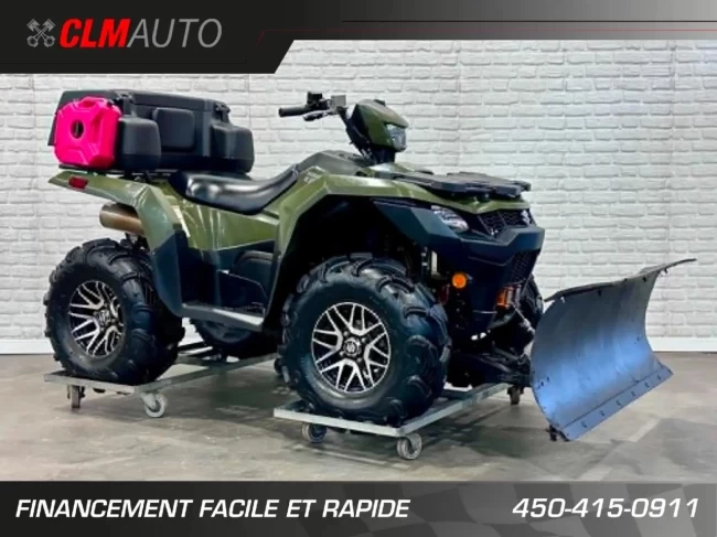 SUZUKI KING QUAD 750 AXI + 4WD + EPS + SEULEMENT 1257 KM + BIEN ÉQUIPÉE + RARE & A1 - 2023