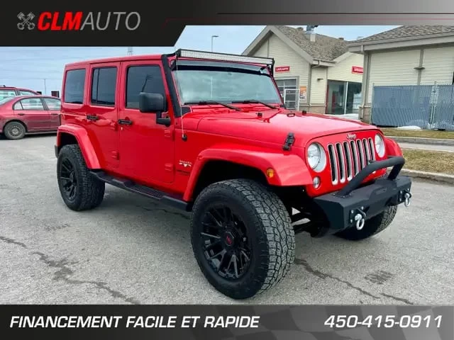 JEEP WRANGLER UNLIMITED EDITION SAHARA 4X4 + AUTOMATIQUE + CUIR + A1  2017