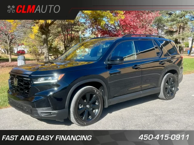 HONDA PILOT BLACK EDITION AWD + V6 3.5L + SEULEMENT 34856 KM + GARANTIE  2023
